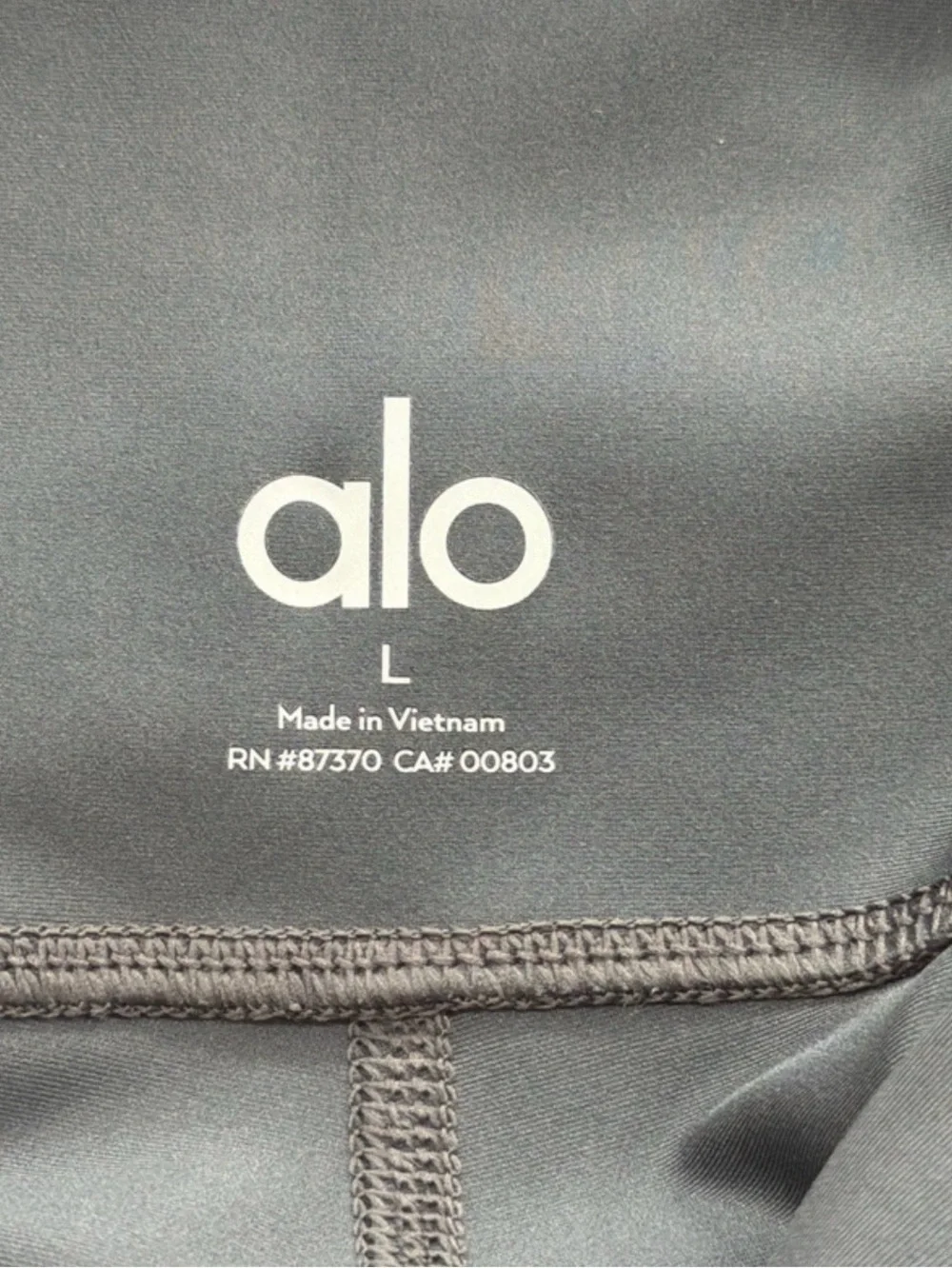ALO Yoga | Full Length High-Waist Airlift Leggings in Anthracite Grey Size Large